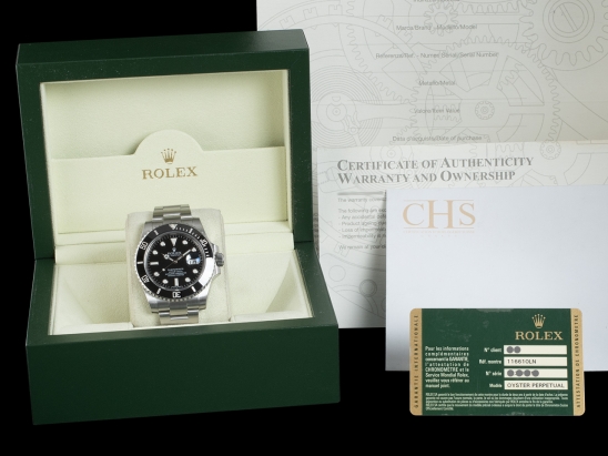 Ролекс (Rolex) Submariner Date Black Ceramic Bezel - Rolex Guarantee 116610LN 